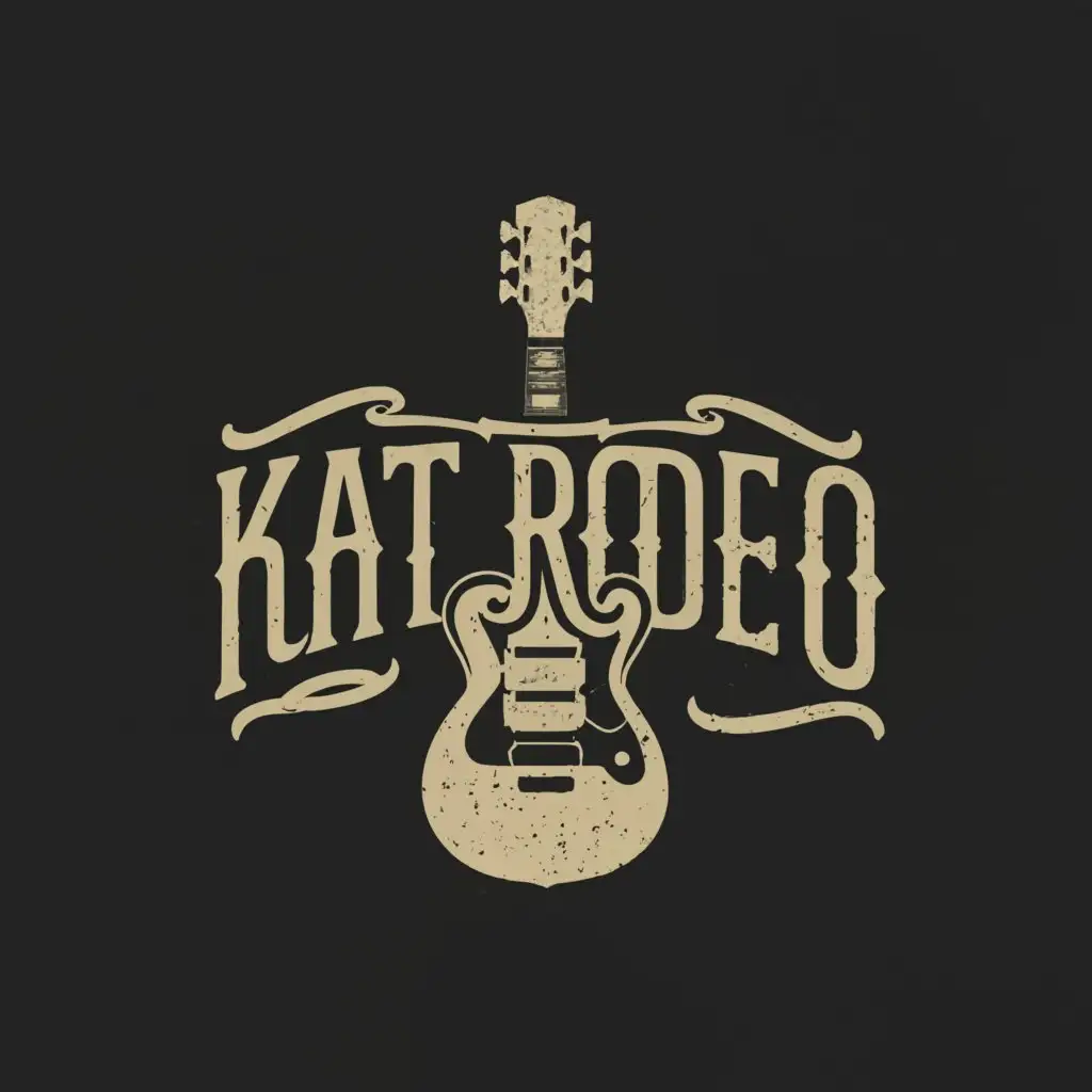 a logo design,with the text 'Kat Rodeo' and 'Collective', main symbol:band,Minimalistic,be used in Entertainment industry,clear background