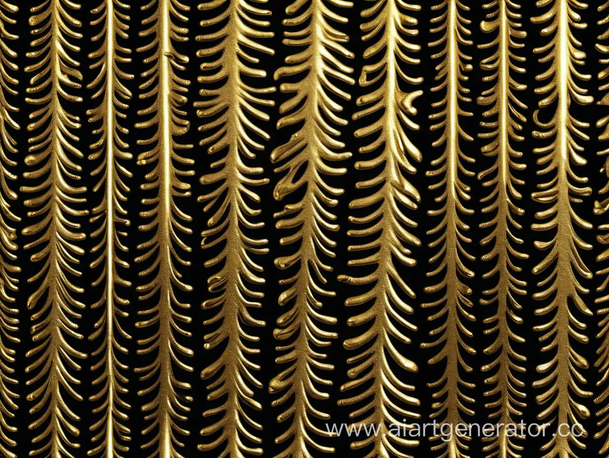 Luxurious-Golden-Metallic-Shine-on-Black-Background