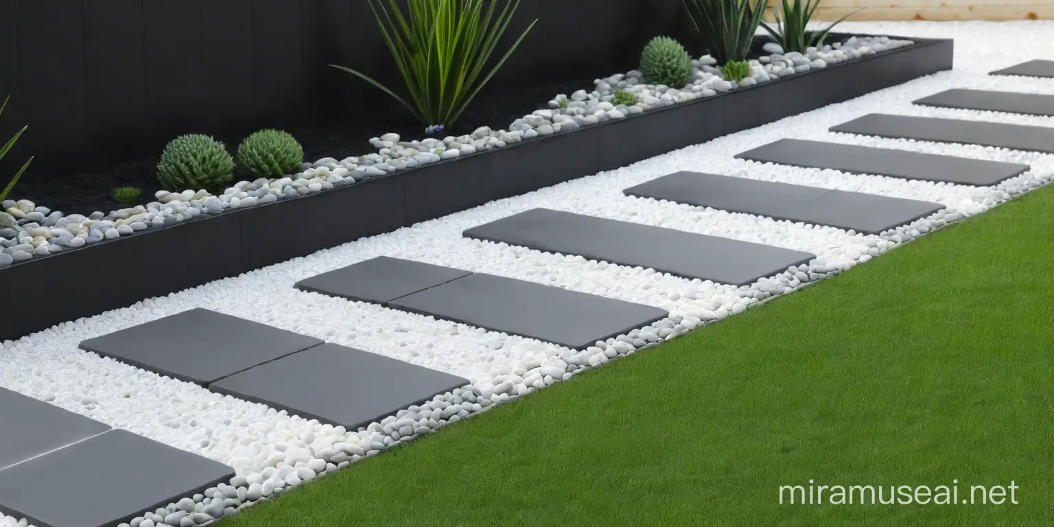 Incorporating Concrete Pavers and Pebbles in Front Garden Design