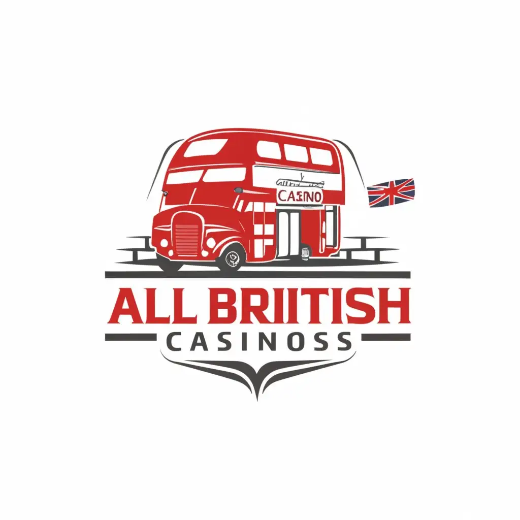 a logo design,with the text "all british casinos", main symbol:british casino,Moderate,clear background