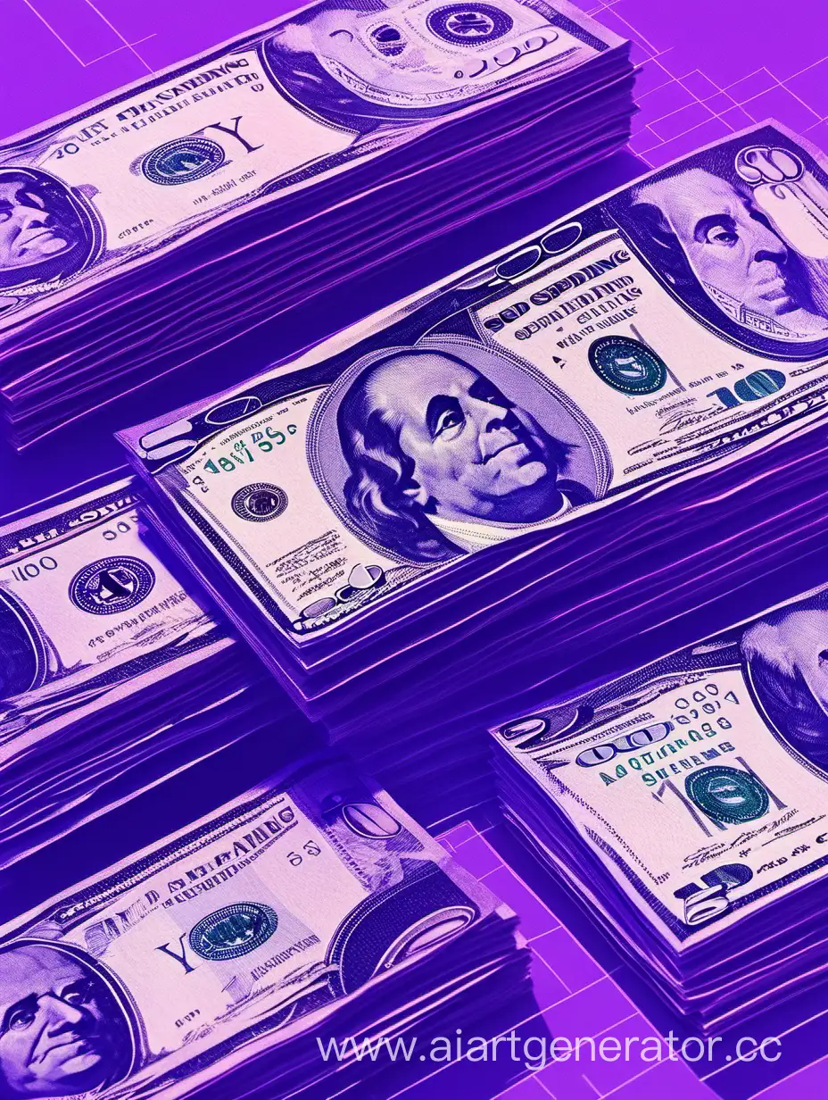 Elegant-PurpleBlue-Money-Spending-Scene