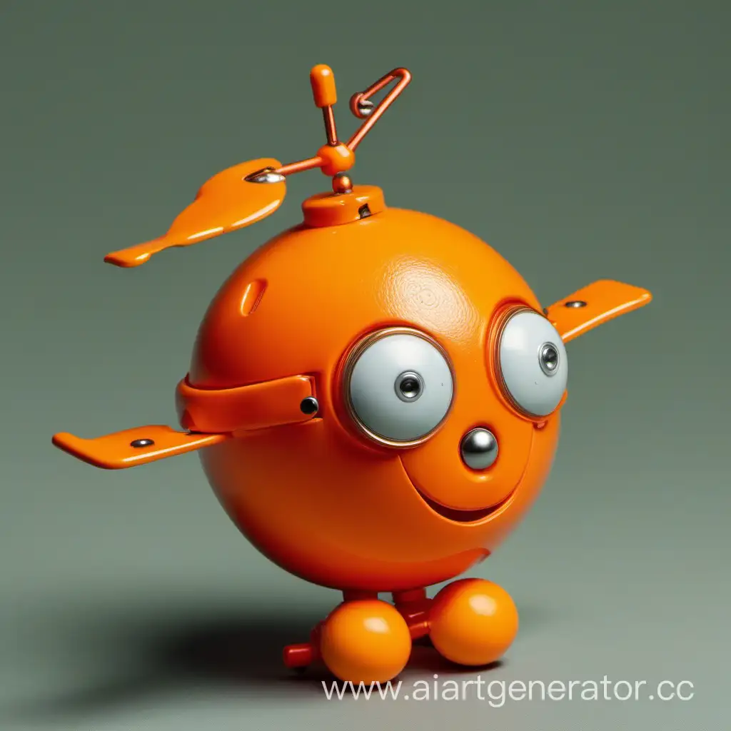 Charming-WindUp-Orange-Toy-Unveiling-Playful-Whimsy