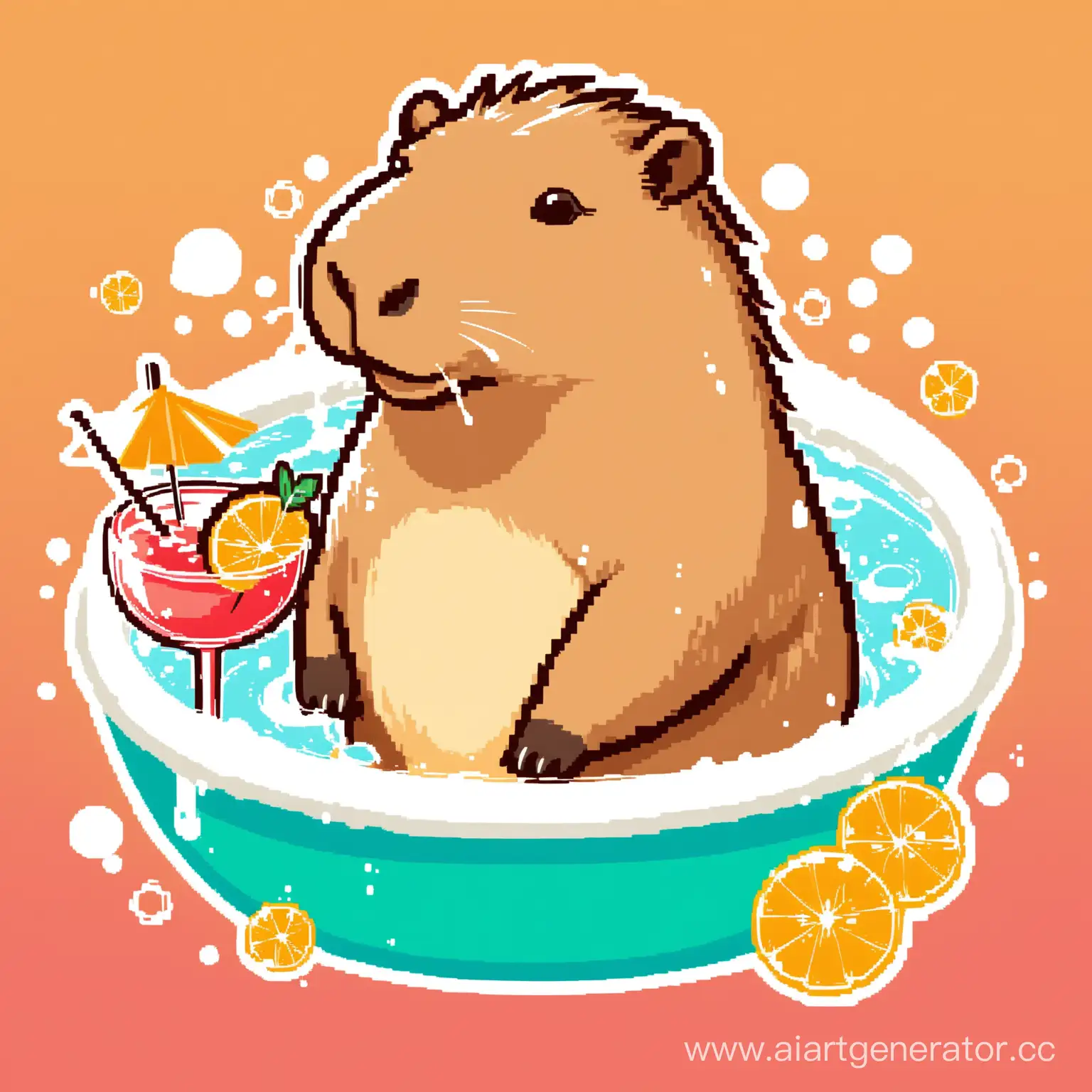 Capybara-Relaxing-in-a-Bath-with-a-Cocktail-Logo