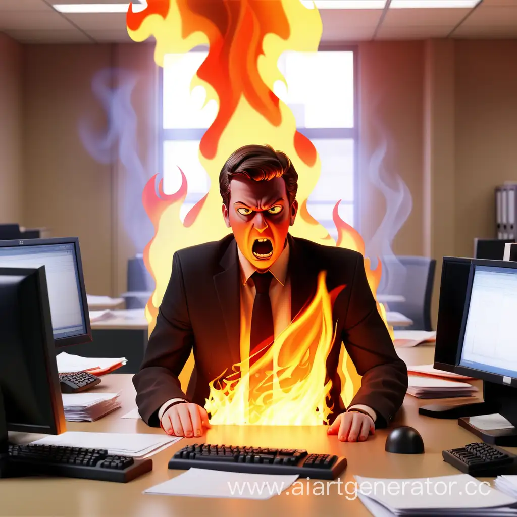 Intense-Office-Blaze-Office-Worker-Amidst-Raging-Flames