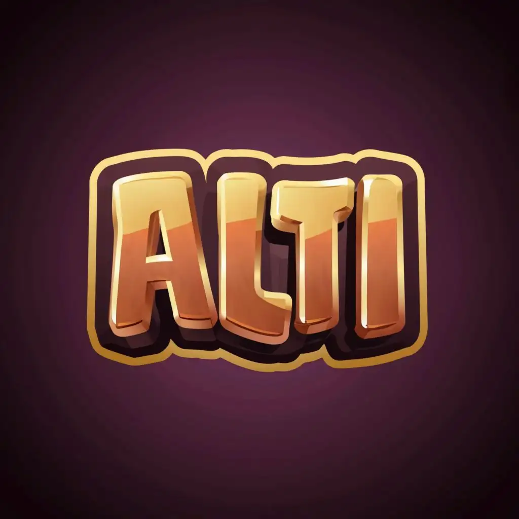 logo, Alti, Youtube, Logo, Gaming, Clash of Clans, with the text "Alti", typography, be used in Entertainment industry