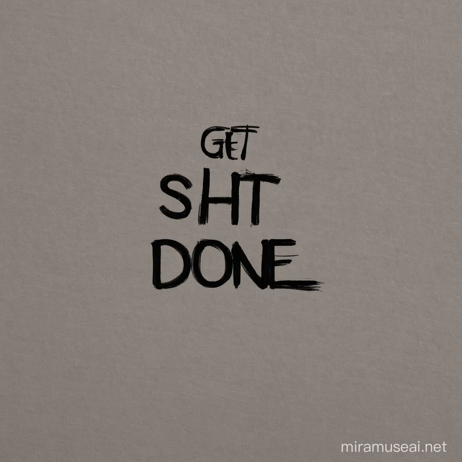 get shit done