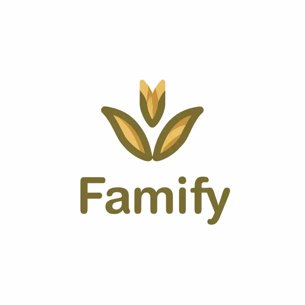 a logo design,with the text "farmify", main symbol:paddy,Moderate,clear background