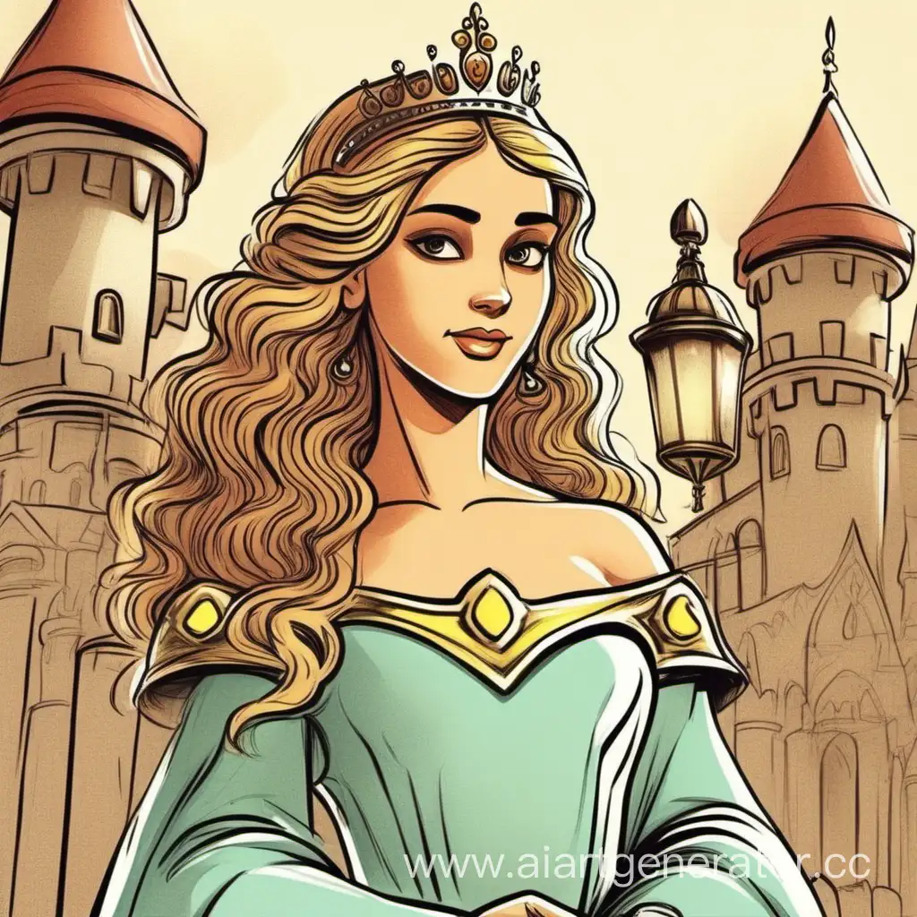 Cartoon-Drawing-of-Princess-from-Cassardim-Book