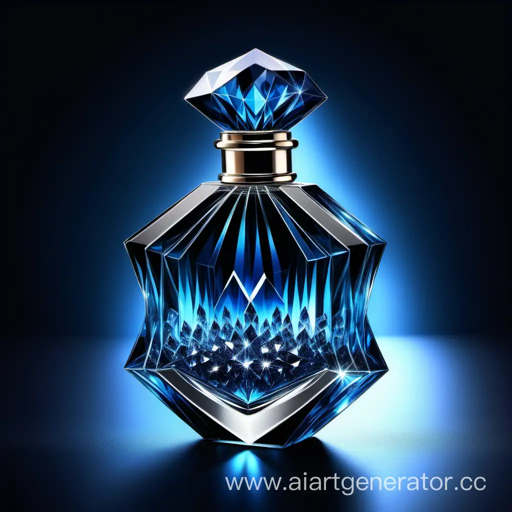 Radiant-Blue-and-Black-Crystal-Perfume-Bottle-with-Sparkling-Diamonds