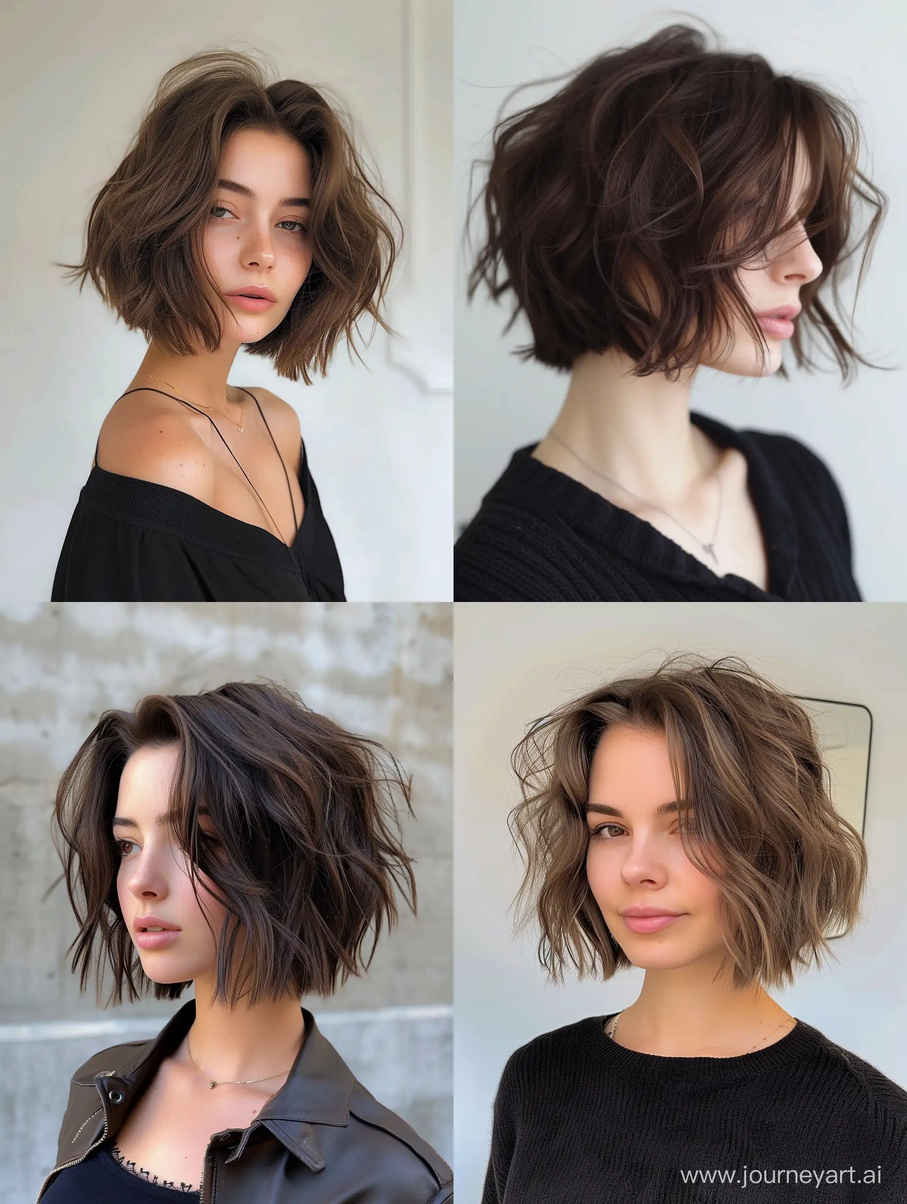 Vibrant-Messy-Bob-Haircut-for-Women