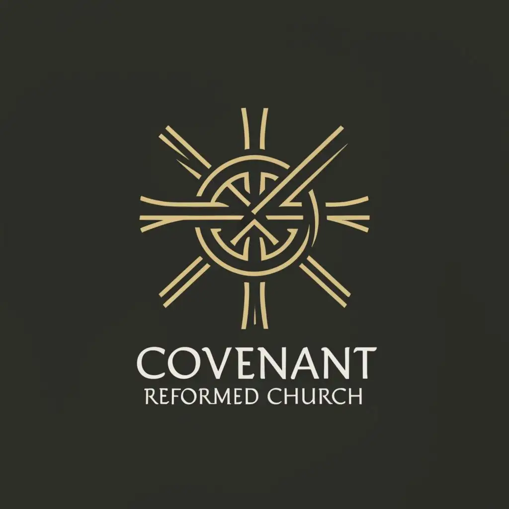 a logo design,with the text "Covenant reformed church", main symbol:Cross and thorns,complex,be used in Religious industry,clear background
