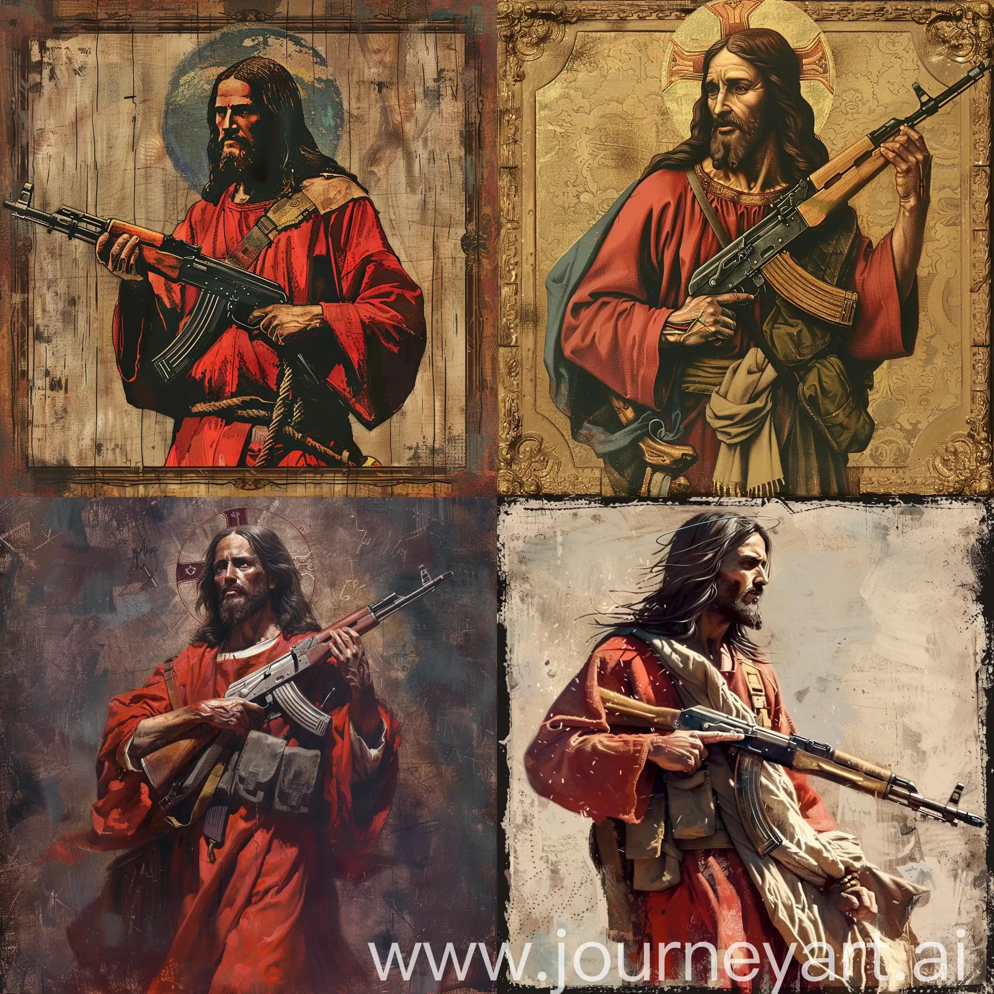 Religious-Icon-Jesus-with-AK47