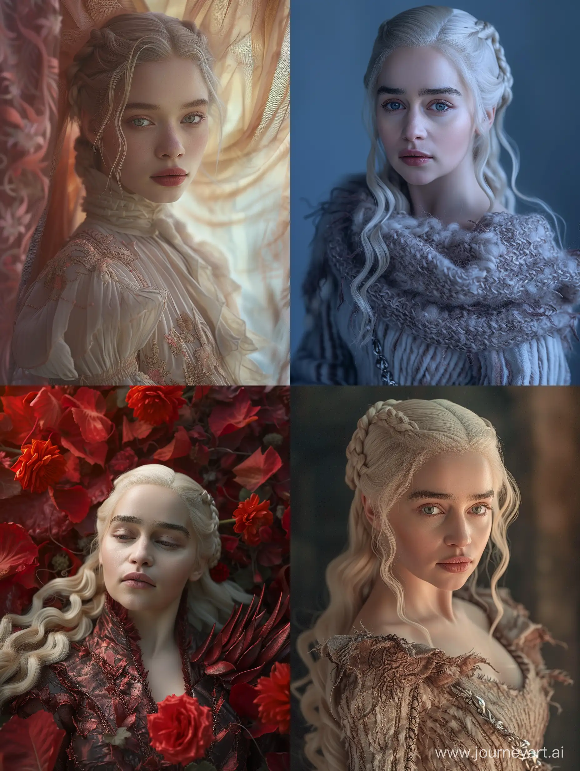 Fantasy-Portrait-Daenerys-Targaryen-in-Roberto-Ferri-Inspired-Attire