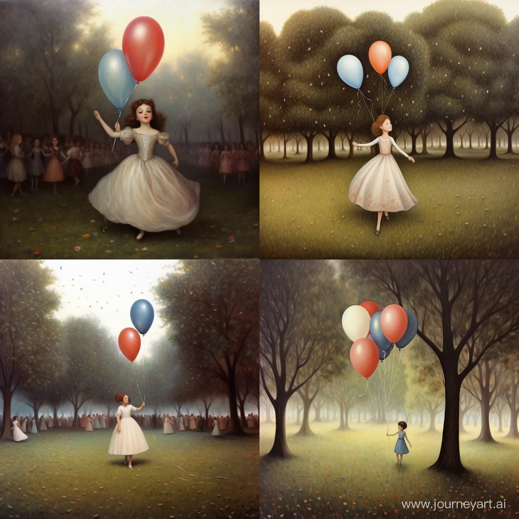 Joyful-Birthday-Celebration-Little-Girl-Dancing-in-a-Crowded-Lawn