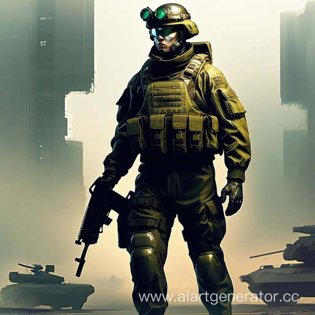 Concept-art of Russian future soldier