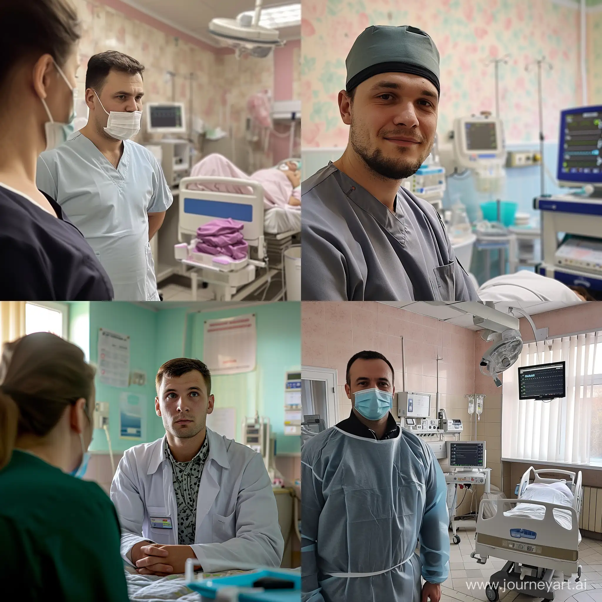 Владимиров Дмитрий гинеколог из Севастополя в больнице принимает пациента