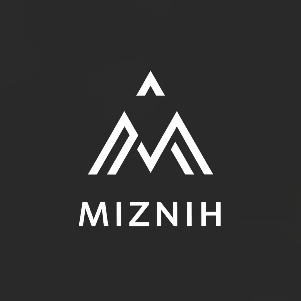 a logo design,with the text "mizinih", main symbol:M,Minimalistic,be used in Sports Fitness industry,clear background