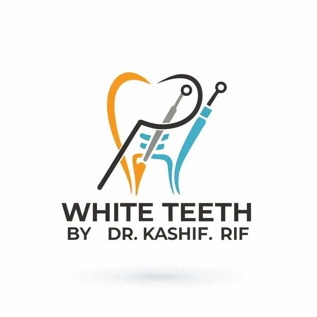 LOGO-Design-For-White-Teeth-by-Dr-Kashif-Dental-Chair-Probe-Symbol-with-Precision-and-Professionalism