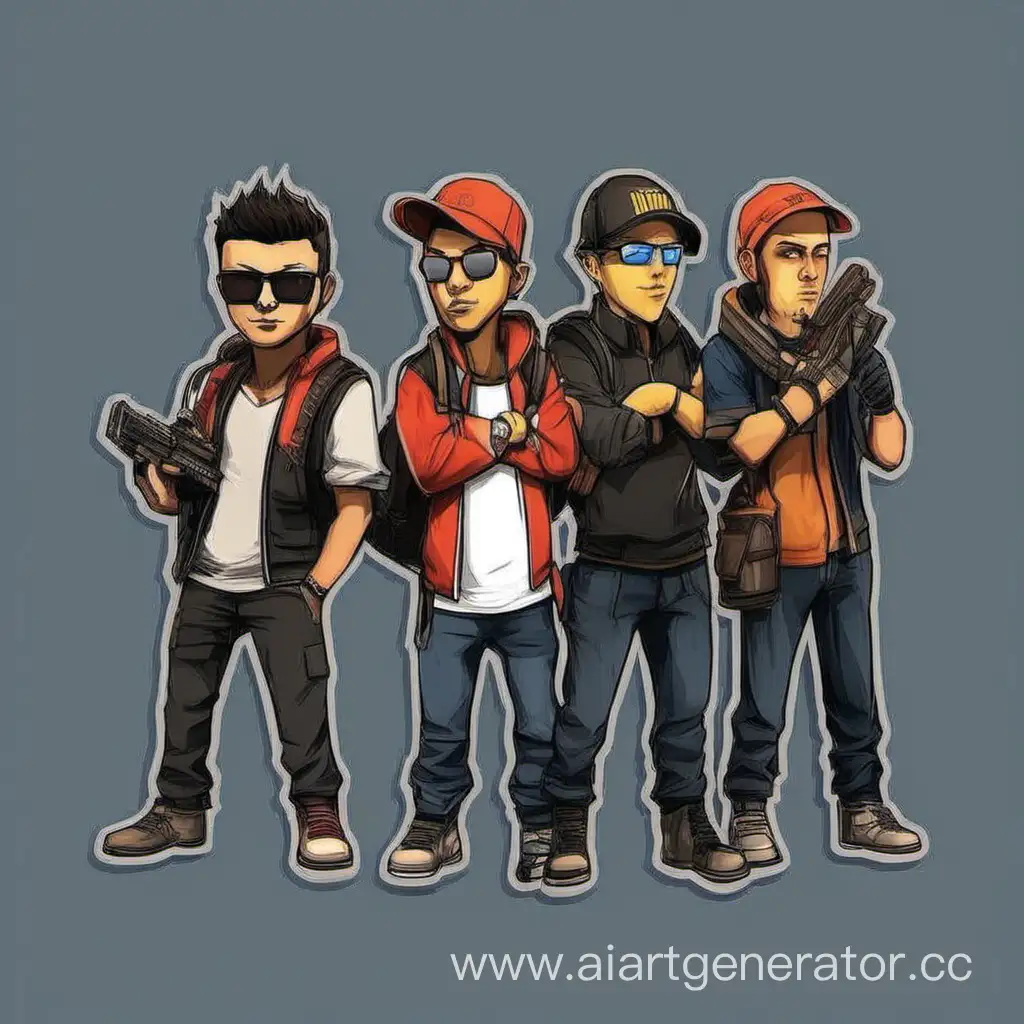 Group-Flow-Remix-Squad-Avatar-Dota-2-and-PUBG-Style