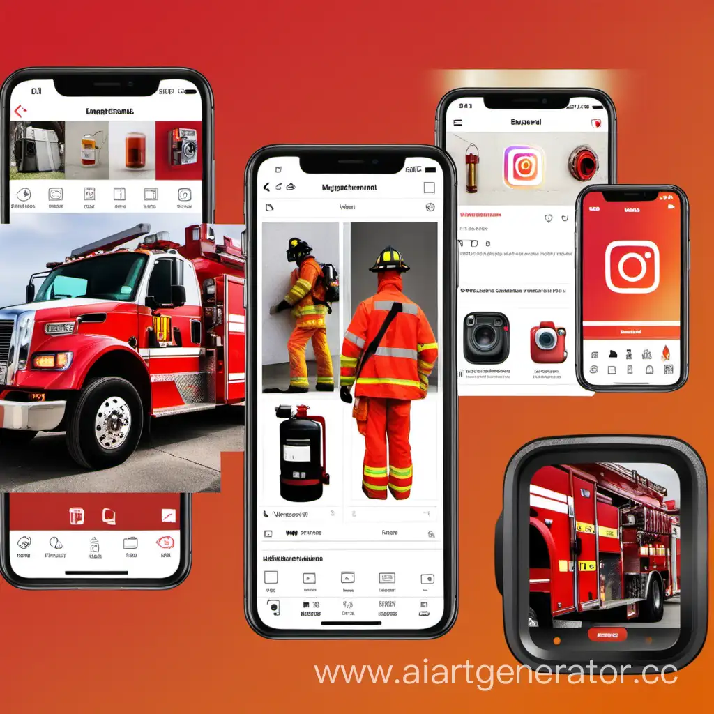 оформление инстаграм страница для пожарного оборудования с разными товарами