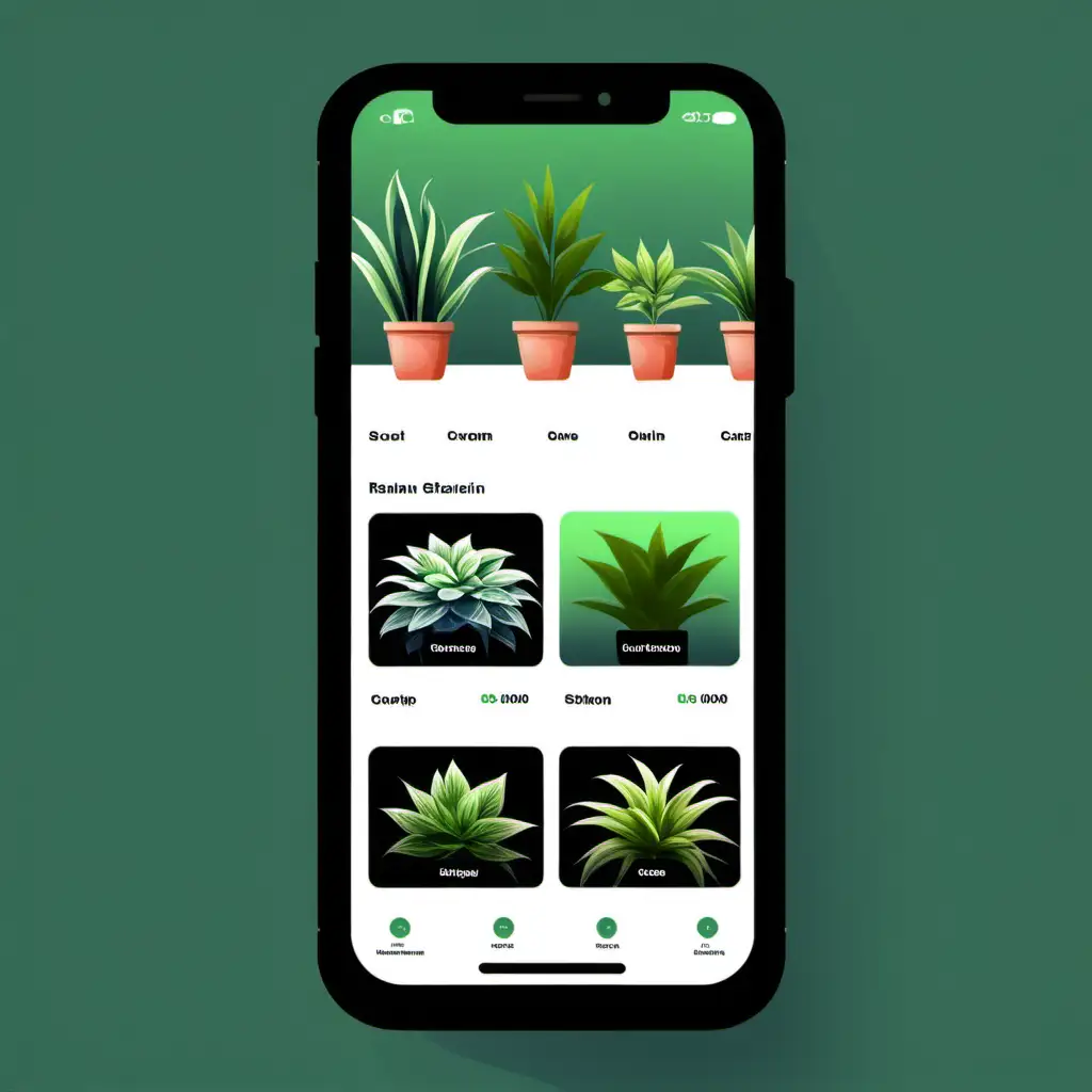 Vibrant Plant Store Mobile App Explore Greenery OnTheGo