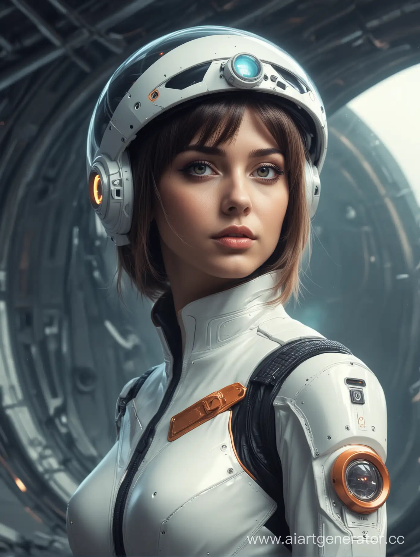 Futuristic-Girl-Captain-Commanding-a-UFO