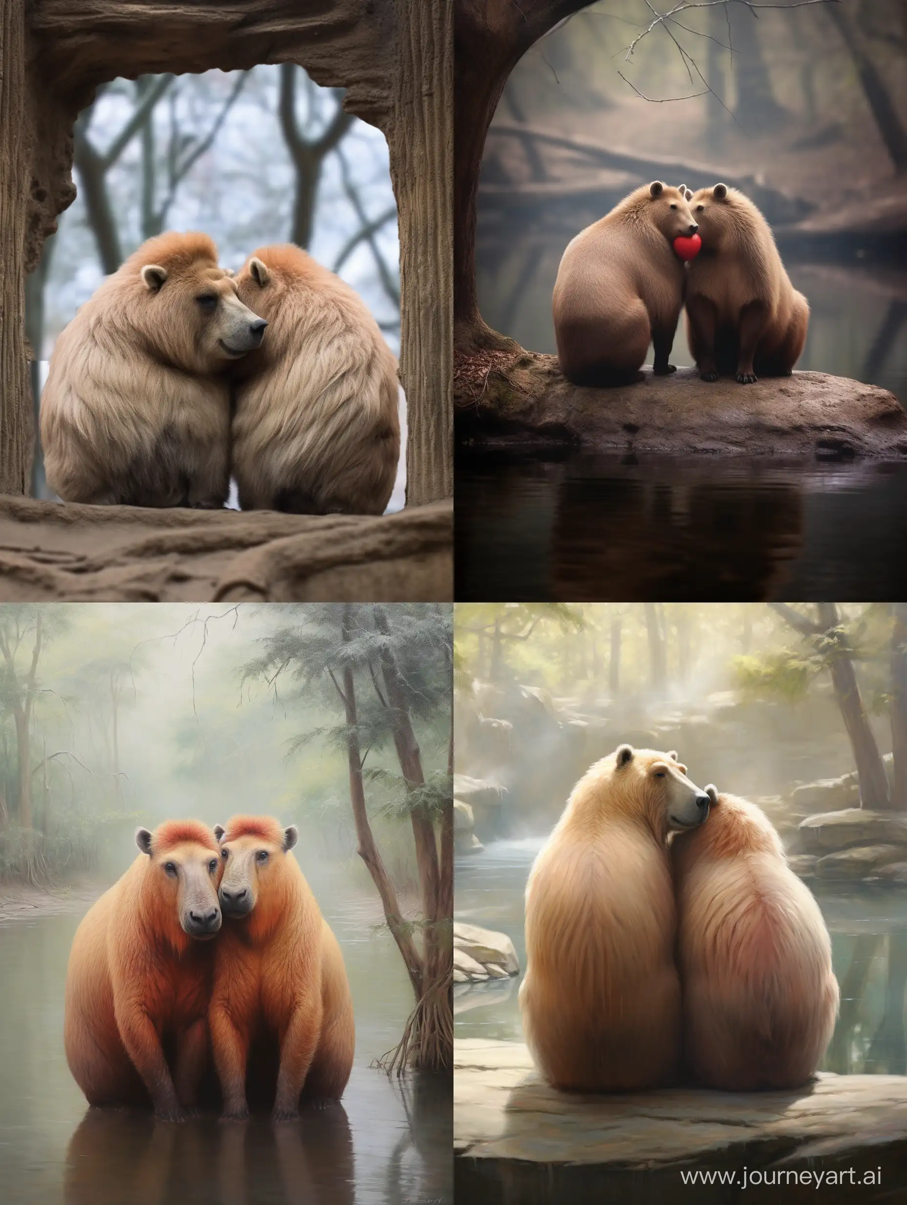 Affectionate-Capybara-Couple-Embracing-in-a-34-Aspect-Ratio