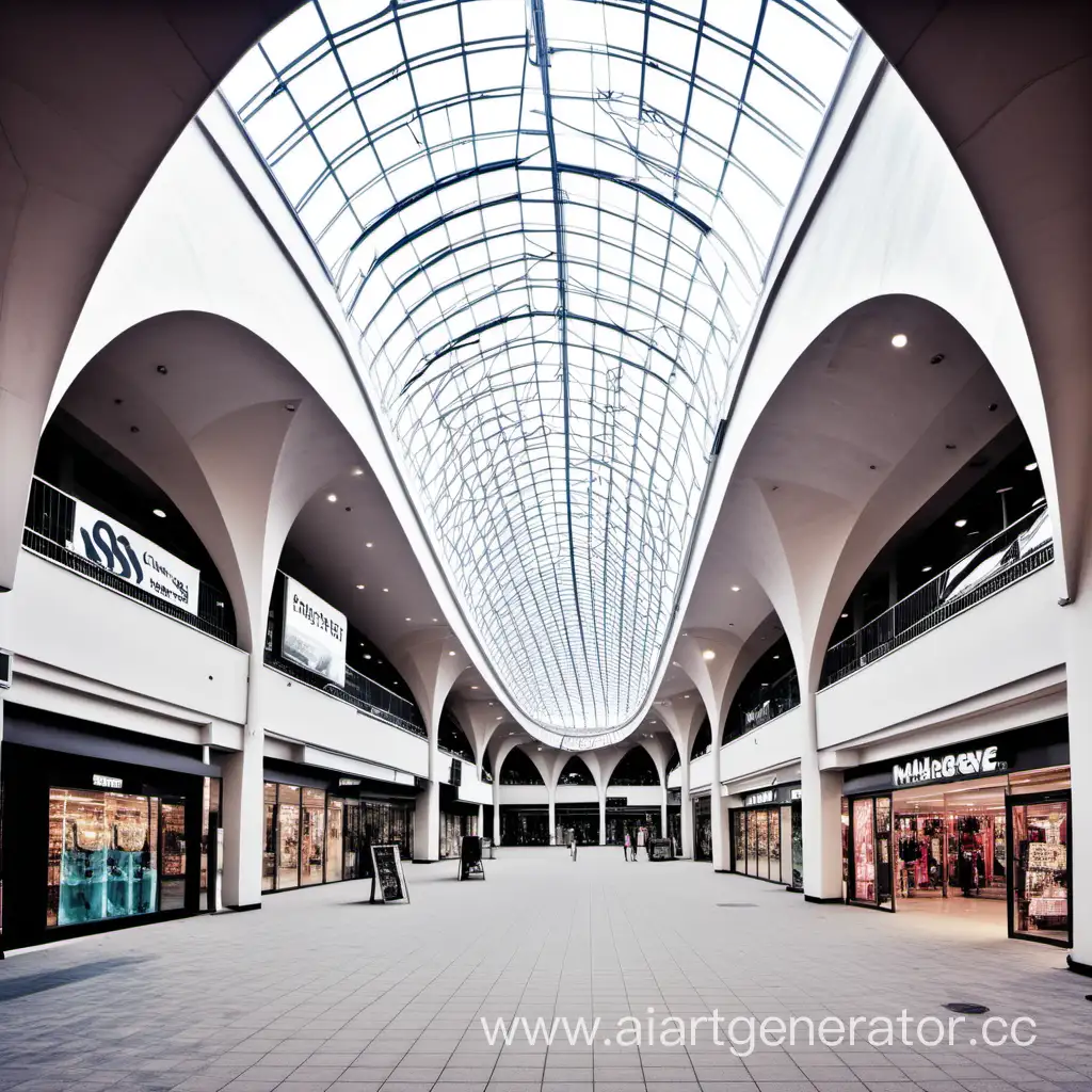 Торговый центр с необычной архитектурой