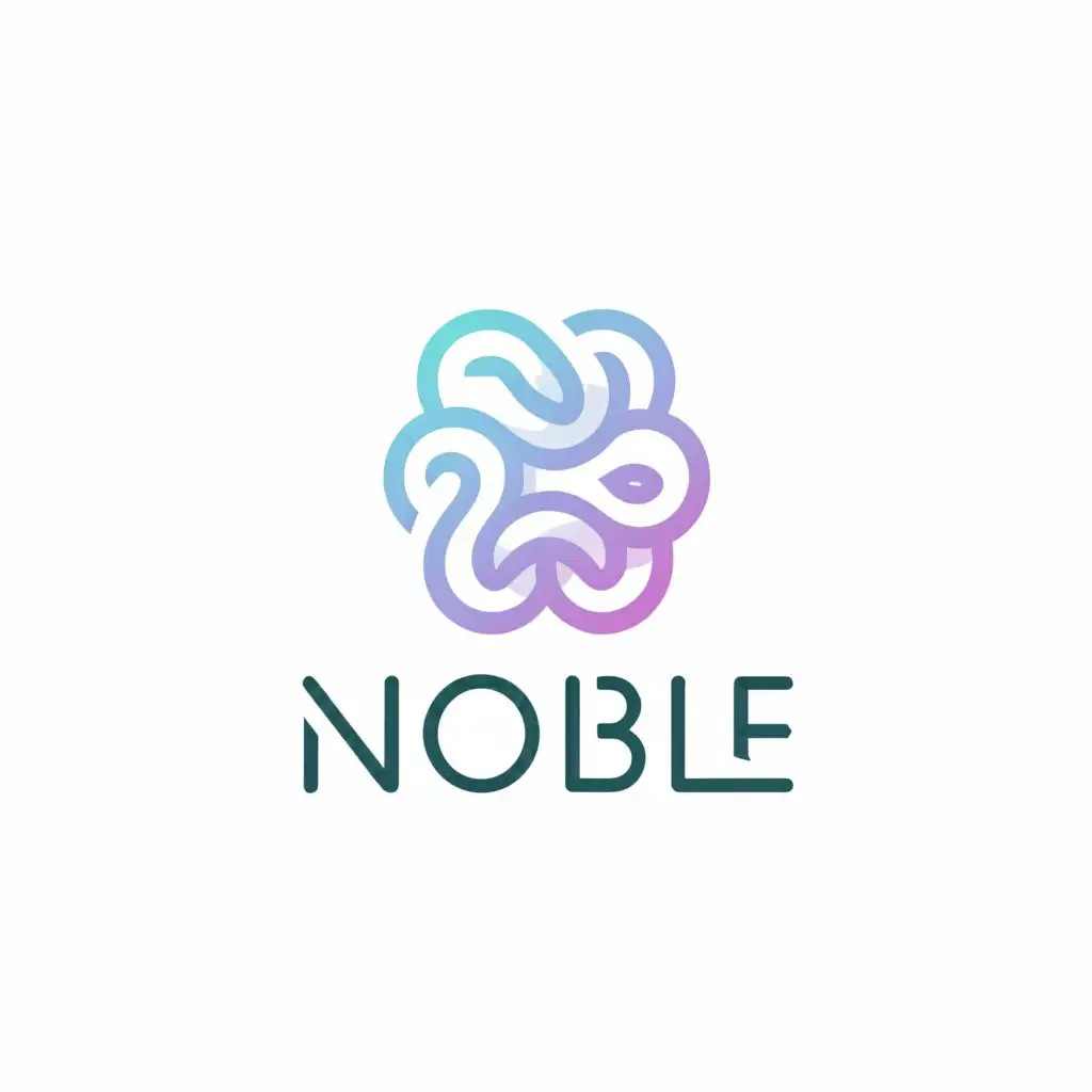 a logo design,with the text "Noble", main symbol:creative group,Minimalistic,clear background