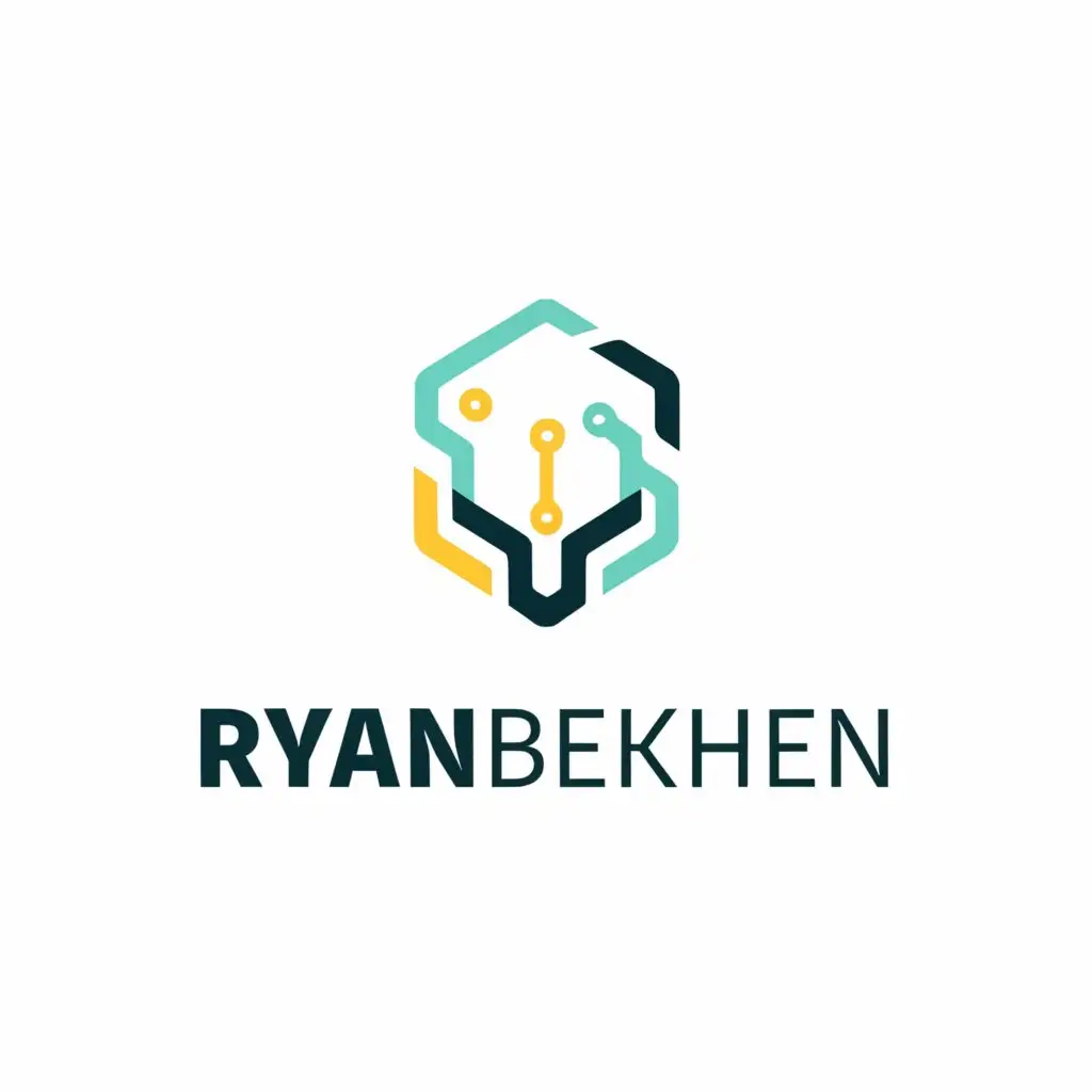 a logo design,with the text "ryanbekhen", main symbol:software engineer with name ryanbekhen,Moderate,be used in Internet industry,clear background