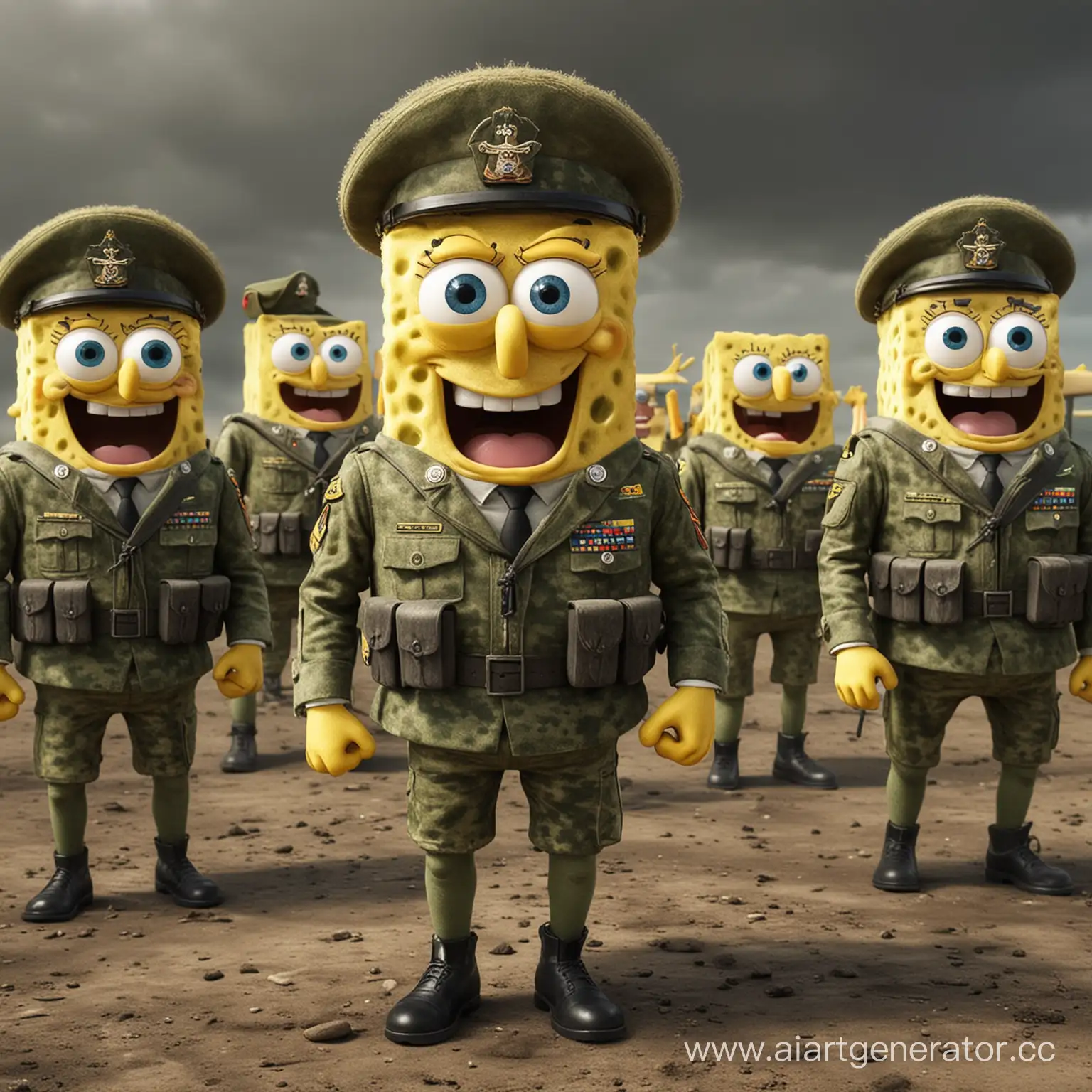 SpongeBob-Military-Adventure-Undersea-Battle-with-Bikini-Bottom-Soldiers