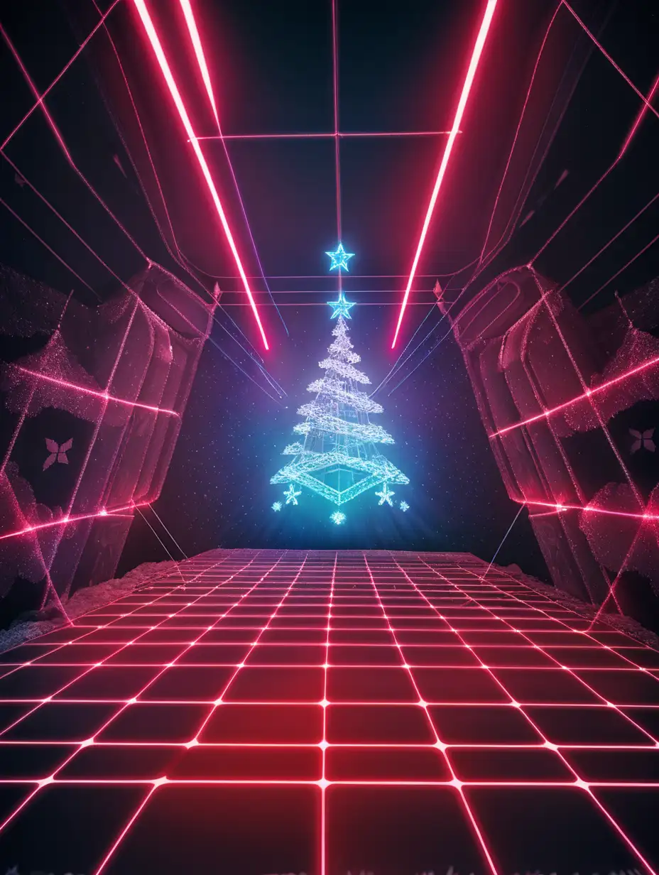 Festive Laser Tag Battle in Christmas Wonderland