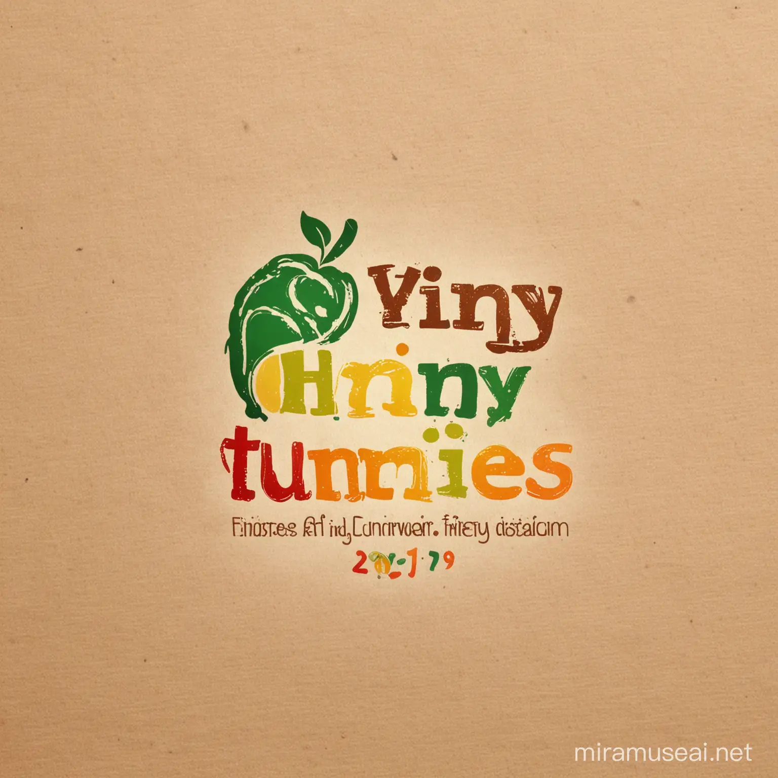 Colorful Logo Design for Tiny Tummies Promoting Healthy Eating for Kids Ages 39