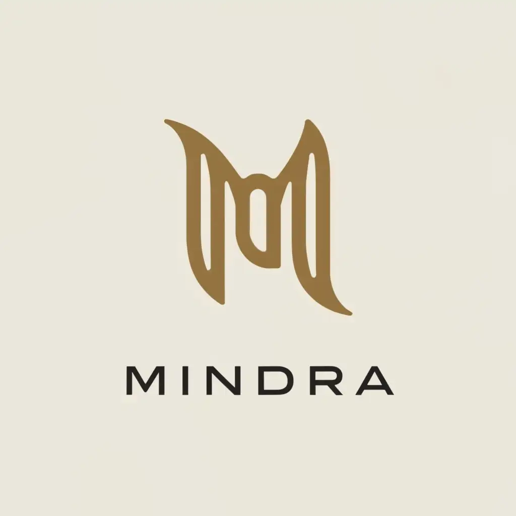 a logo design,with the text "MINDRA", main symbol:fashion M,Moderate,clear background