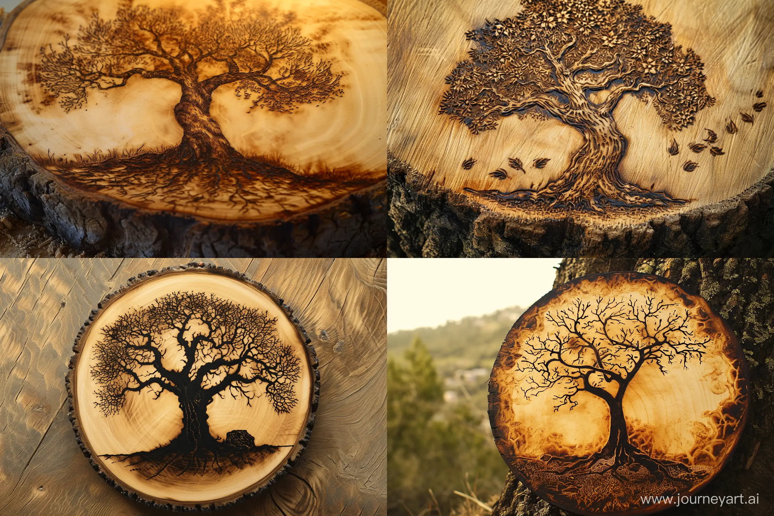 Enchanting-Tree-Pyrography-Art-with-Intricate-Patterns