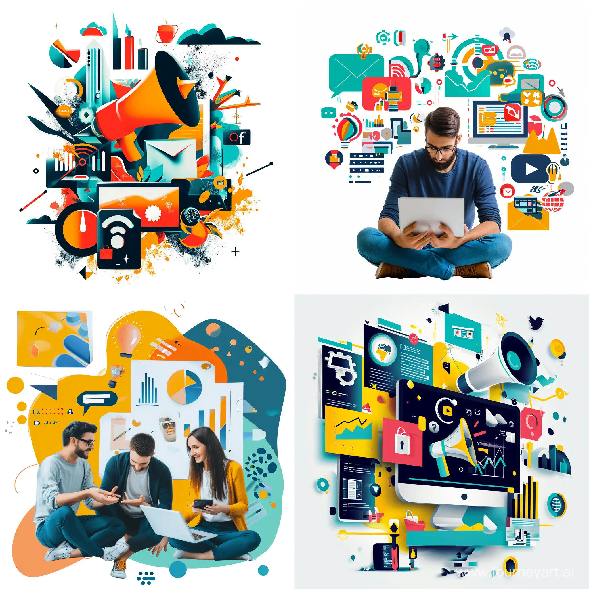 Collage-Design-Exploring-Digital-Marketing-Concepts-with-Versatility
