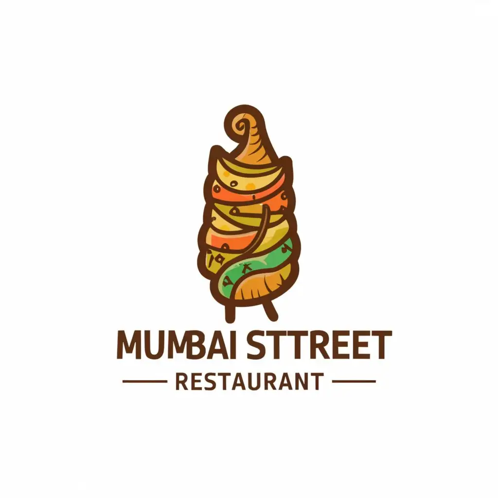 a logo design,with the text "Mumbai Street", main symbol:Chicken shawarma ,complex,be used in Restaurant industry,clear background