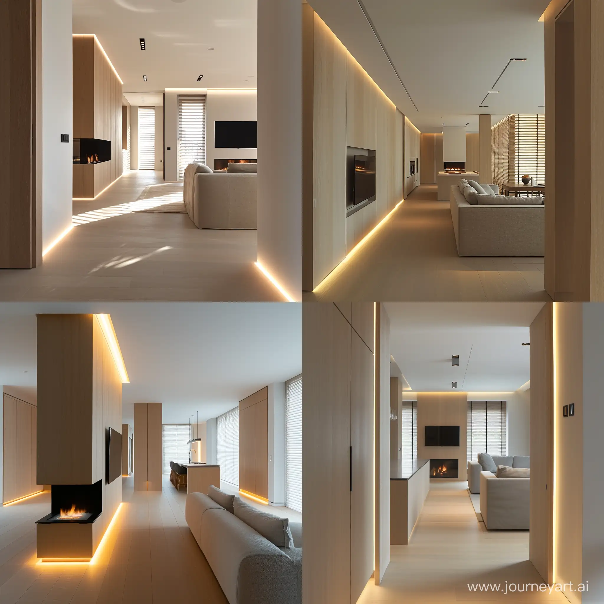 Modern-Minimalist-Interior-with-Veneered-Panels-and-Concealed-Lighting