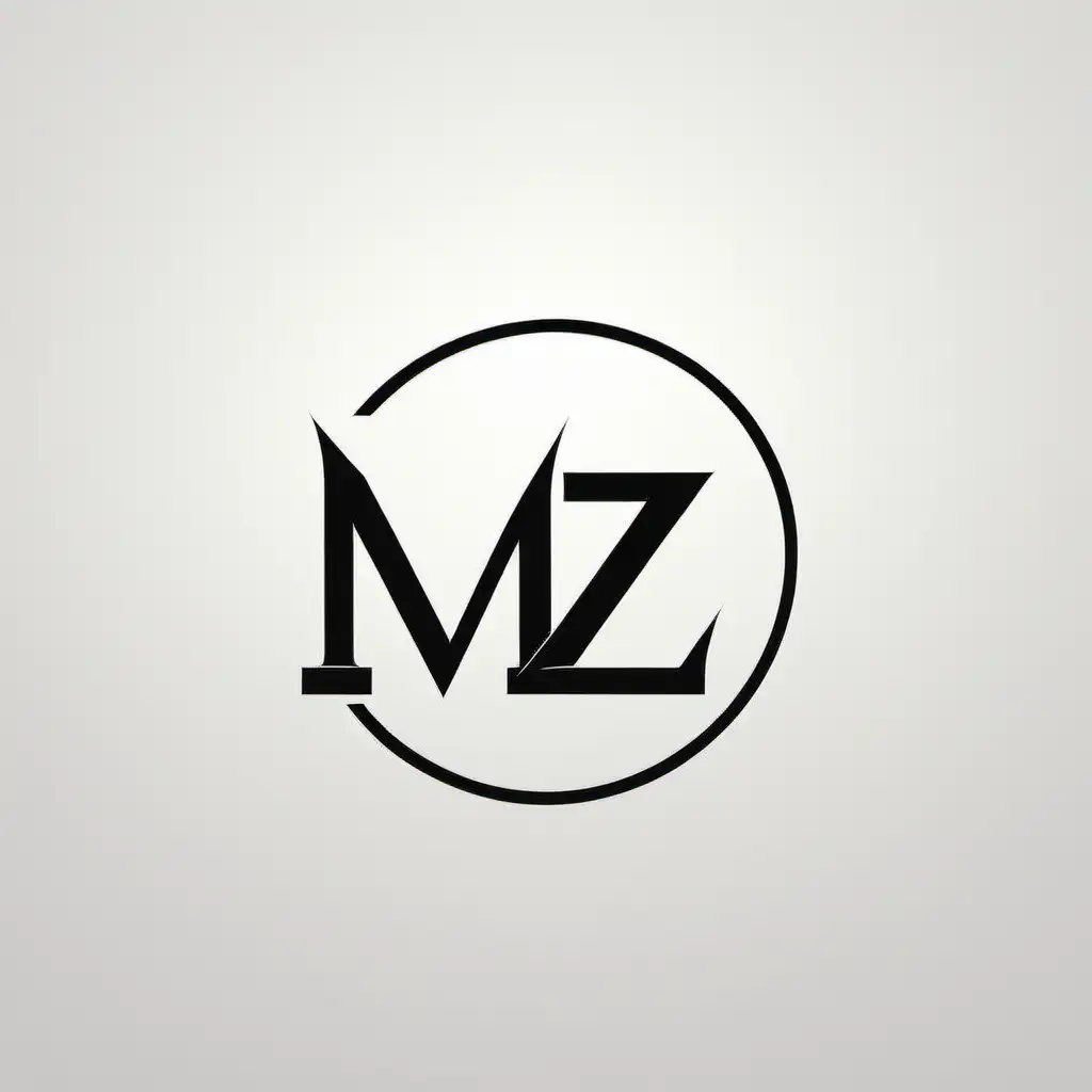 “M:Z” fashion logo design High fashion 

