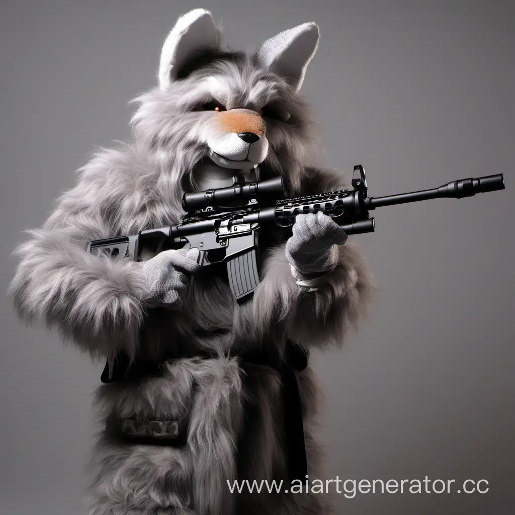 Majestic-Gray-Wolf-Hunter-with-Rifle