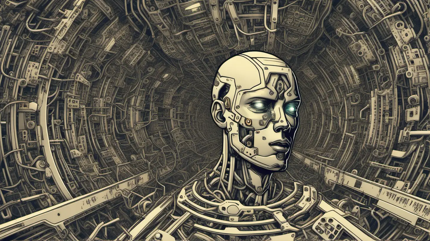 Cyborg Reveals Inner Struggles Humanoid Unveiling Emotional Turmoil