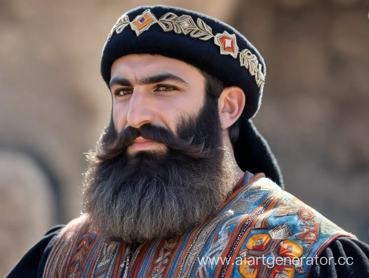 Caucasus-Beard-in-Traditional-Armenian-Setting
