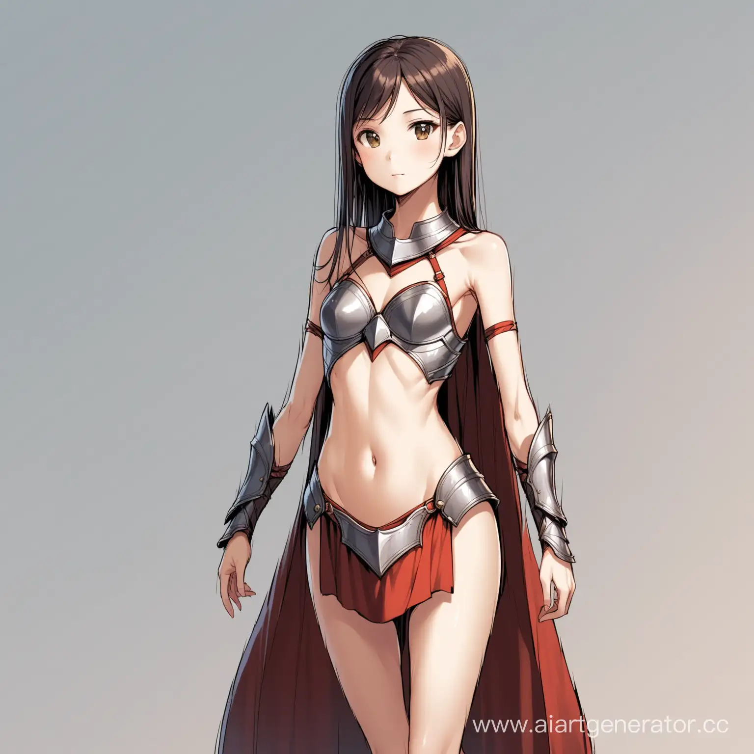 Fantasy-Warrior-Woman-in-Revealing-Armor-Dress