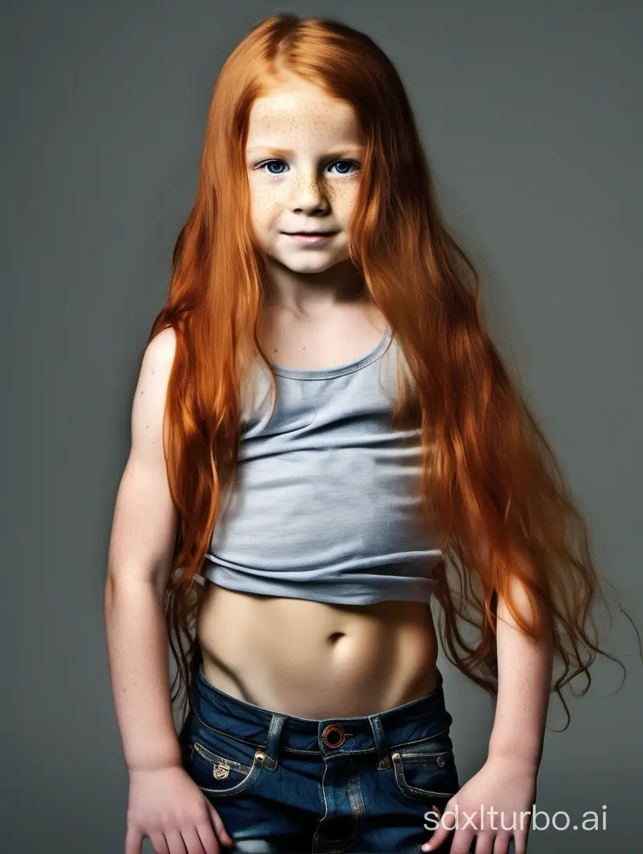 GingerHaired-Girls-Displaying-Muscular-Abs-Captivating-Image-of-Young-Girls-with-Unique-Features