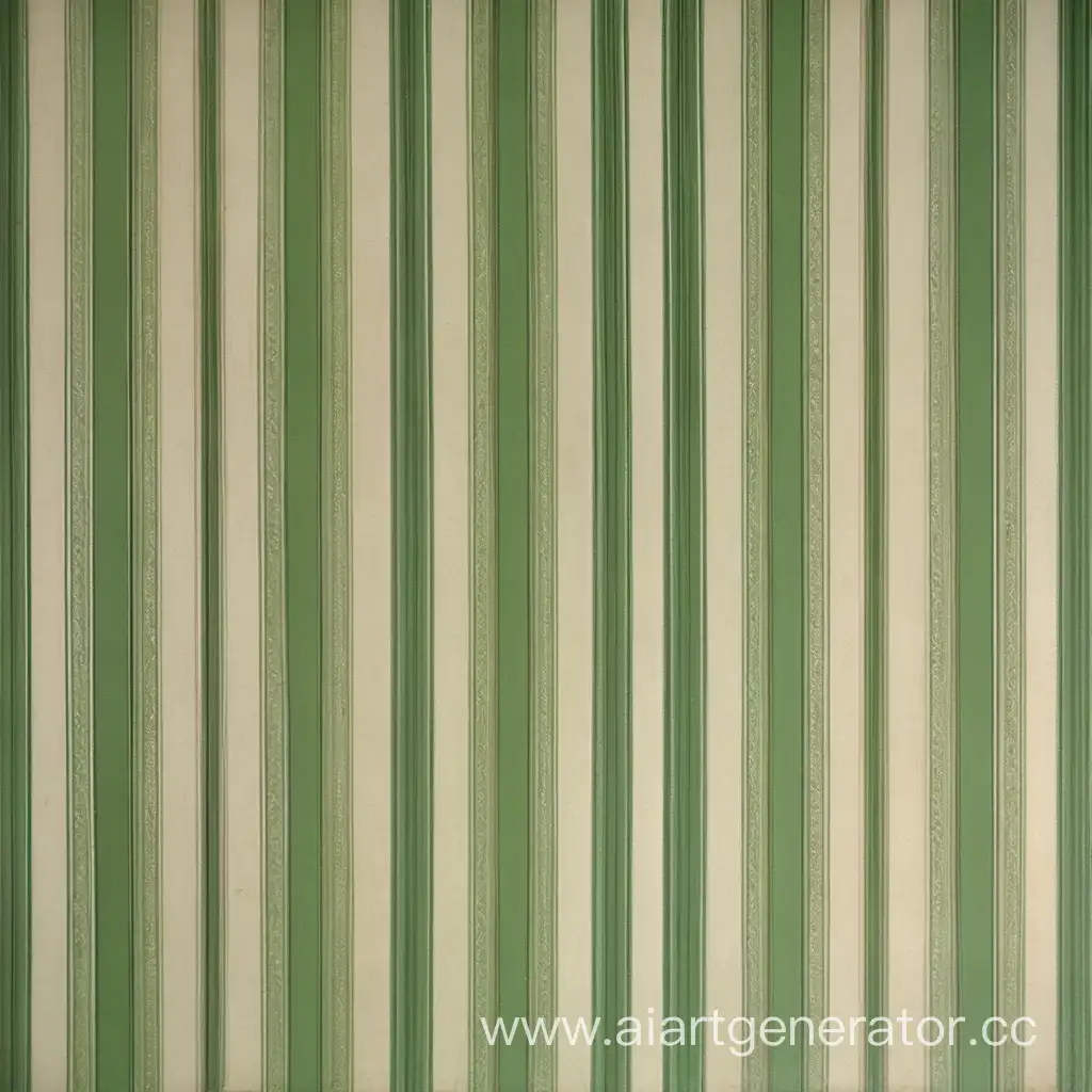 Elegant-19th-Century-Green-Striped-Wallpaper-Design