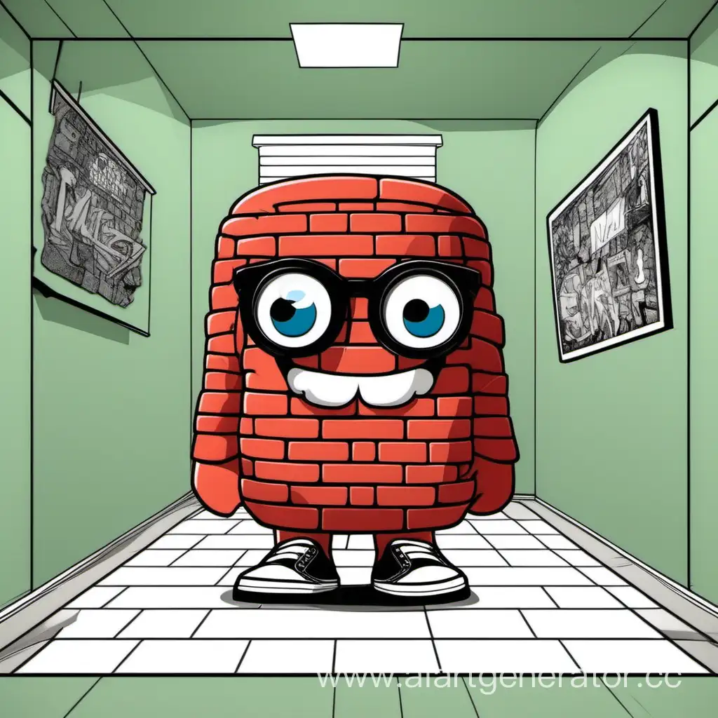 Cool-Red-Brick-Character-with-Vans-and-Glasses-in-Cartoon-Room