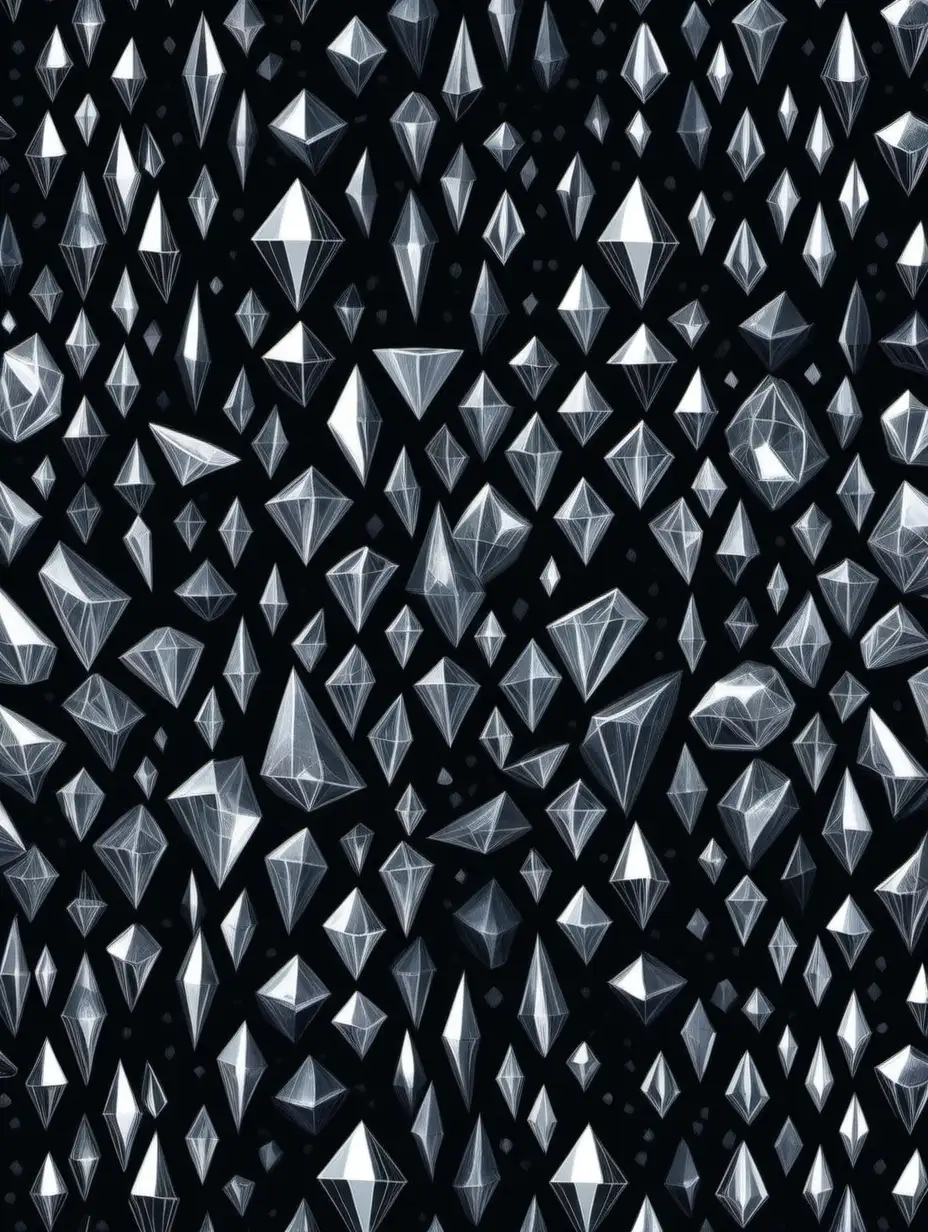 Elegant Geometric DiamondInspired Pattern with Sparkling Facets