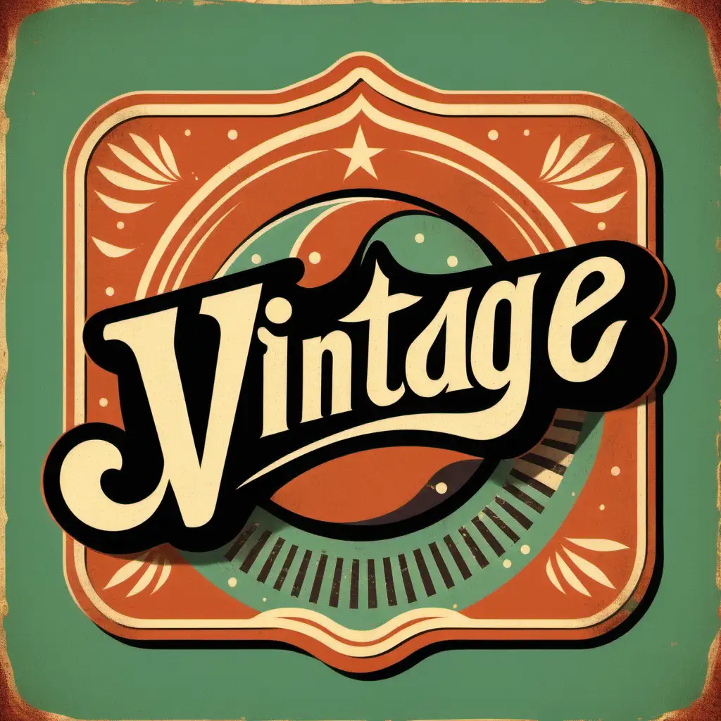 vintage vibe with retro-inspired designs, using colors and fonts reminiscent of past decades