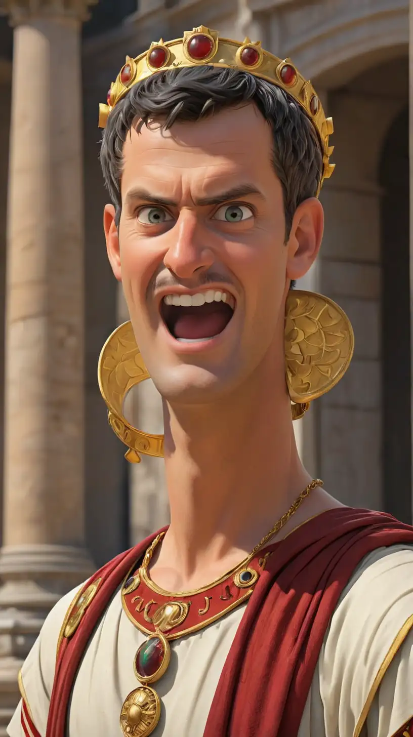 Caligula of Rome - The Crazy Caesar!  (Show a goofy-looking emperor)  

