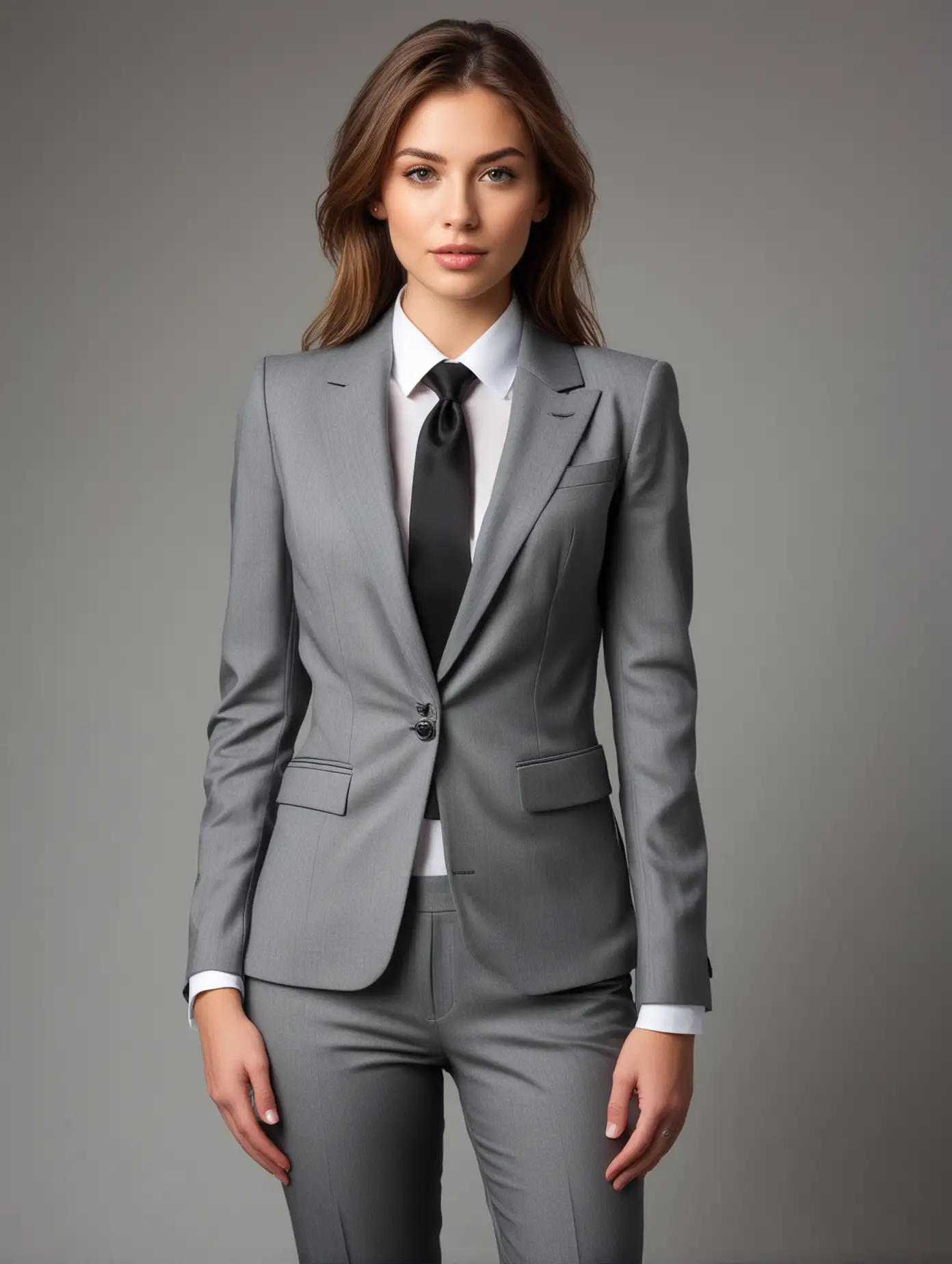 Professional Business Attire Photoshoot Elegant Suits and Exquisite Facial Features